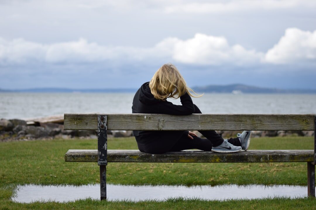 person reflecting quietly