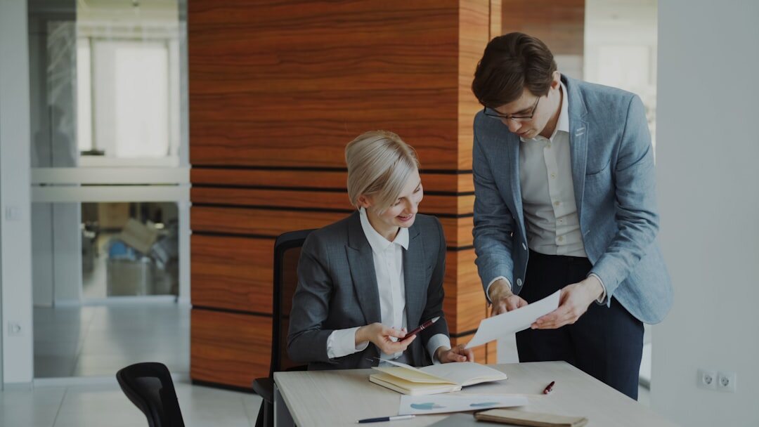 confident person speaking in meeting